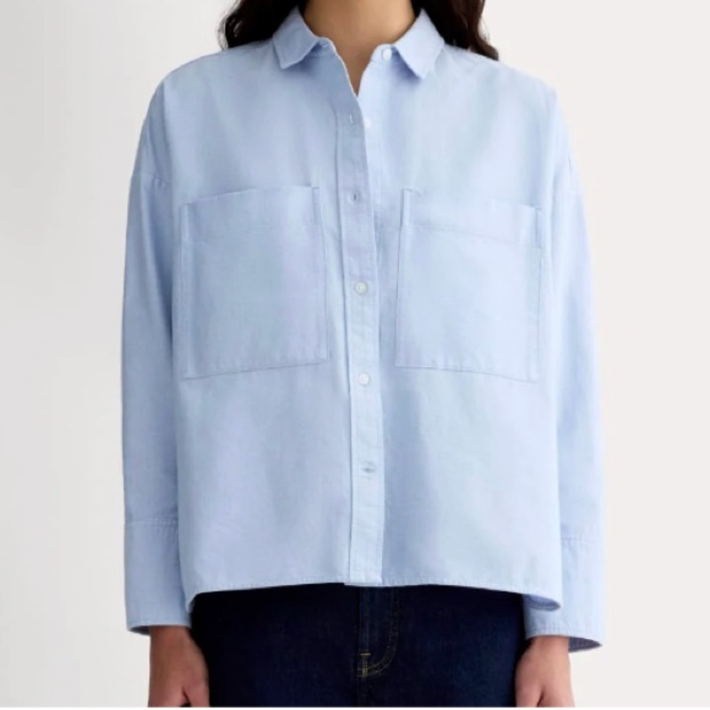 Everlane Light Blue Casual Button-Down Shirt